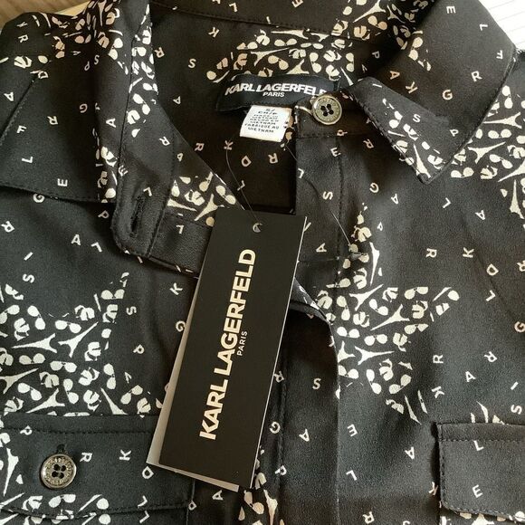 NWT❤️ Karl Lagerfeld Blouse - Picture 4 of 5